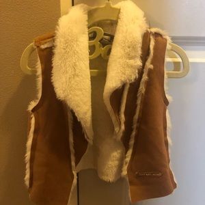 Girls faux Suede/fur Vest
